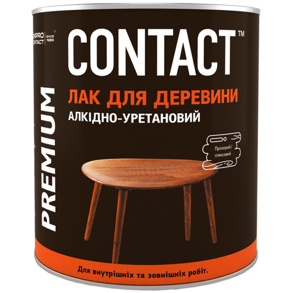 Лак для деревини Contact алкідно-урентановий однокомпонентний  40 кг