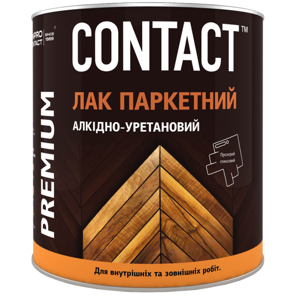 Лак паркетний Contact алкідно-уретановий однокомпнонентний  2.2 кг