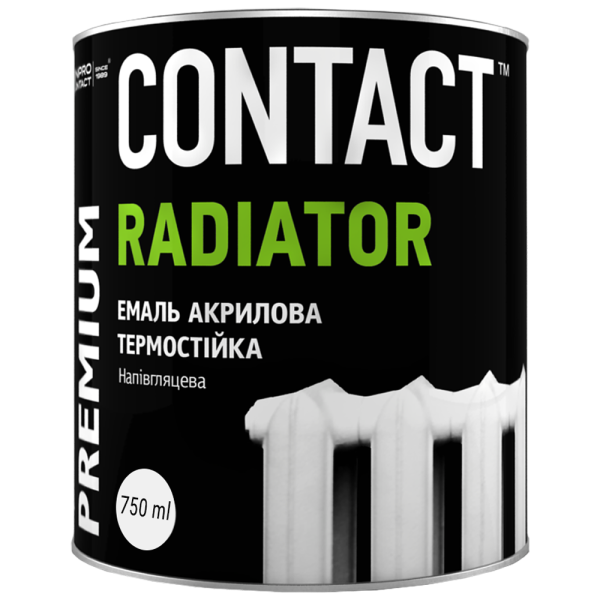 Емаль акрилова Contact для радіаторів  0.75 кг