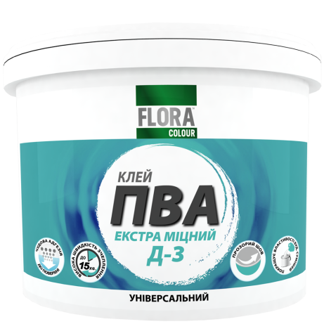 Клей ПВА Flora Colour Д-3 універсальний  11 кг