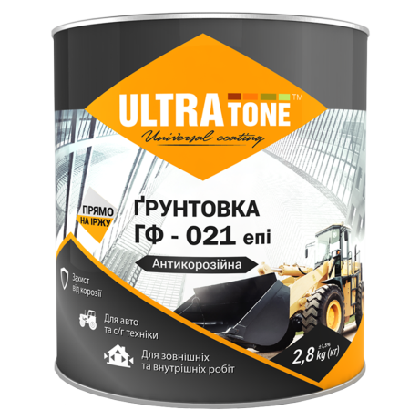 Ґрунтовка антикорозійна ULTRAtone ГФ-021 ЕПІ сіра 0.9 кг