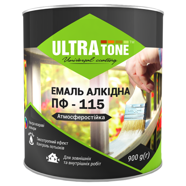 Емаль ULTRAtone ПФ-115 шоколадна 0.9 кг