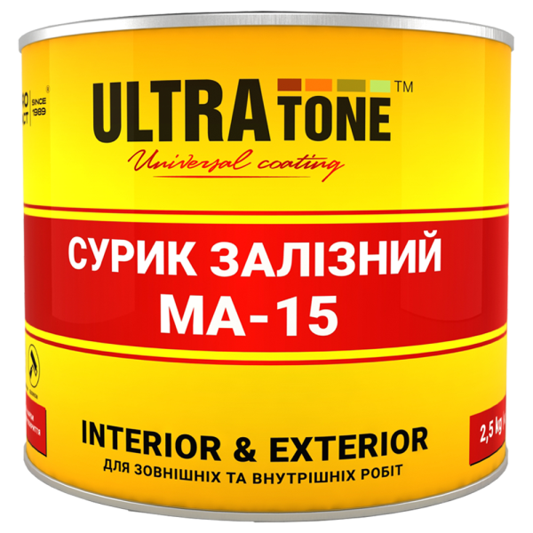 Фарба Олійна ULTRAtone Сурик Залізний МА-15 червоно-коричнева 60 кг