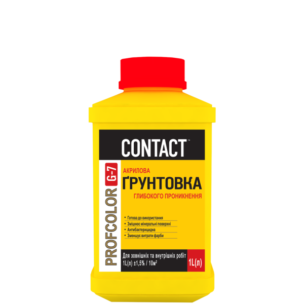 Ґрунтовка акрилова Contact G-7 зміцнююча  1 кг