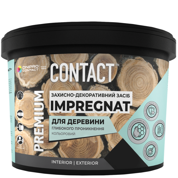 Імпрегнат для деревини Contact білий 3 кг