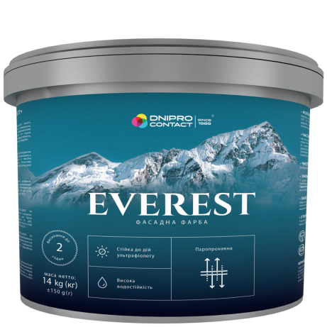 Фасадна фарба Dnipro Contact EVEREST  14 кг