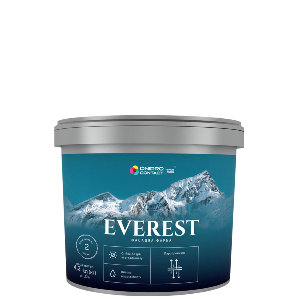 Фасадна фарба Dnipro Contact EVEREST  4.2 кг