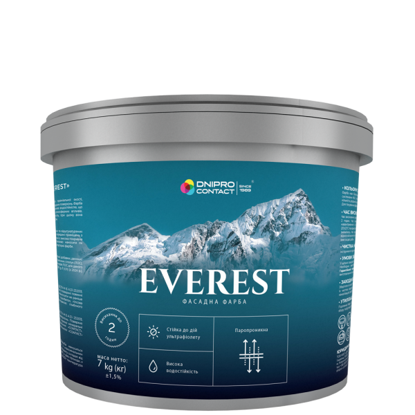 Фасадна фарба Dnipro Contact EVEREST  7 кг